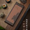 Red Minnan Brick Gongfu Dry Tea Tray for Chinese Tea Rituals