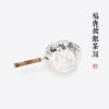 Chinese Tea Strainer - 梅鹿竹镀银茶漏