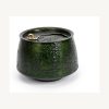 Mountain Lacquer Teapot Rest for Chinese Tea Rituals - Green Gold Mountain Lacquer Teapot Rest for Chinese Tea Rituals - Green Gold