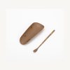 Iron Finish Lacquer Chinese Tea Scoop for Chinese Tea Rituals - Light Brown Iron Finish Lacquer Chinese Tea Scoop for Chinese Tea Rituals - Light Brown