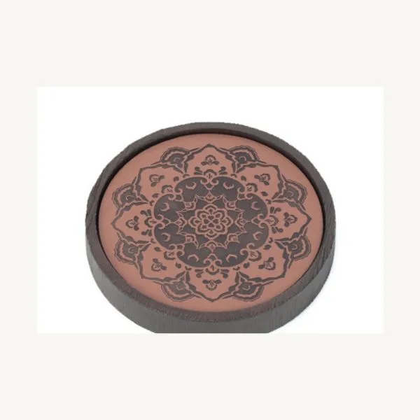 Red Minnan Brick Gongfu Dry Tea Tray for Chinese Tea Rituals - Full Circle Red Minnan Brick Gongfu Dry Tea Tray for Chinese Tea Rituals - Full Circle