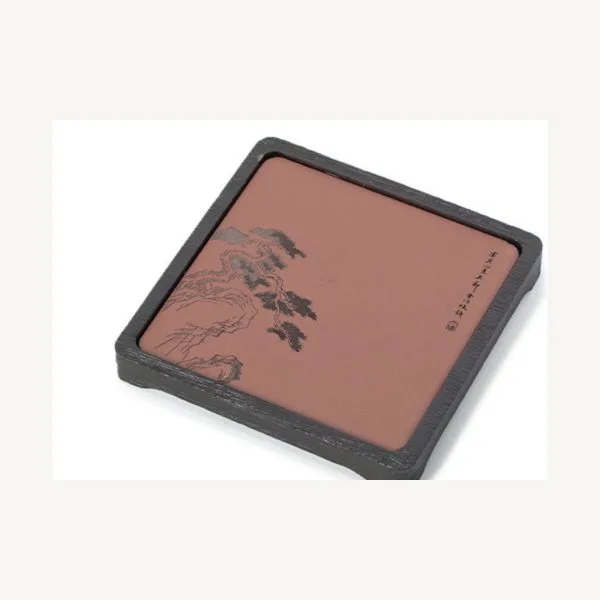 Red Minnan Brick Gongfu Dry Tea Tray for Chinese Tea Rituals - South Mountain Pine Red Minnan Brick Gongfu Dry Tea Tray for Chinese Tea Rituals - South Mountain Pine