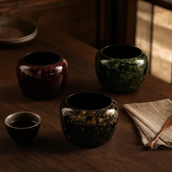 Chinese Tea Accessory - 漆器-玄珠水方 Chinese Tea Accessory - 漆器-玄珠水方