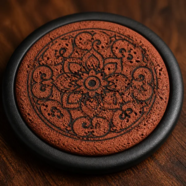 Red Minnan Brick Gongfu Teapot Rest for Chinese Tea Rituals