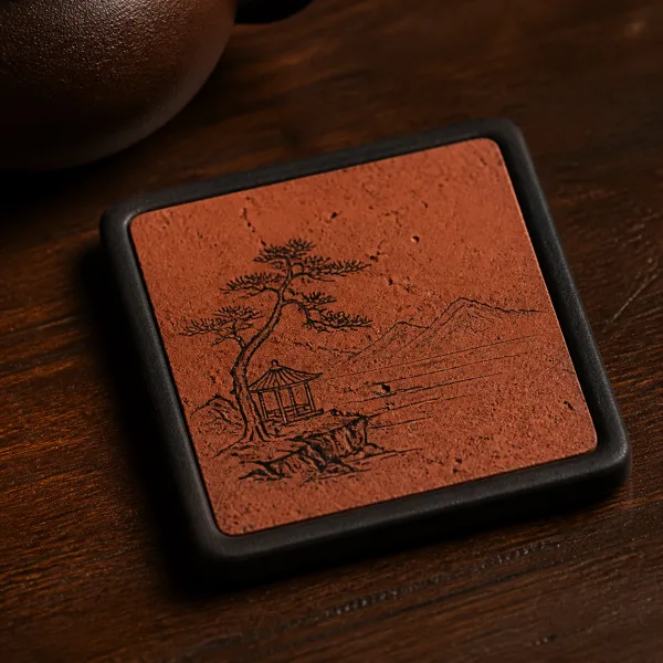 Red Minnan Brick Gongfu Teapot Rest for Chinese Tea Rituals 3
