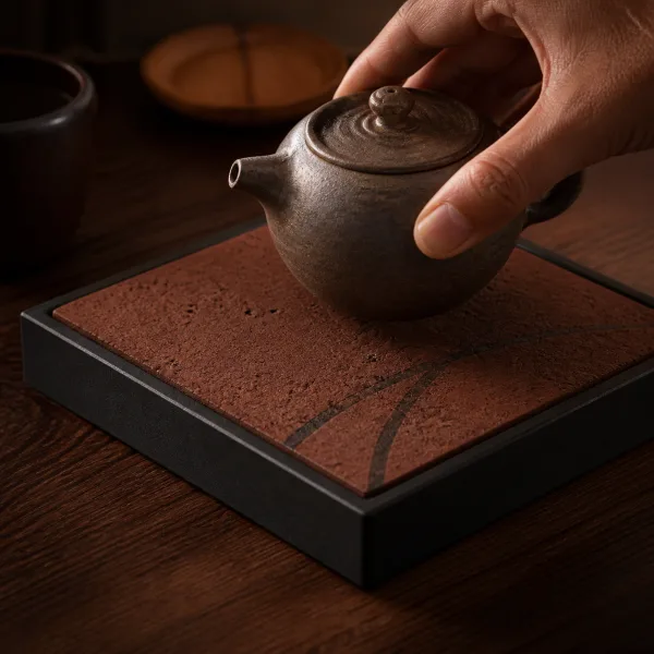 Red Minnan Brick Gongfu Teapot Rest for Chinese Tea Rituals 2