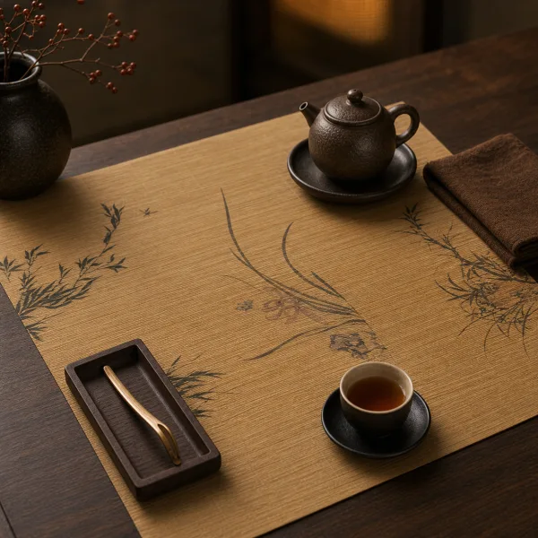 Bamboo Chinese Tea Mat for Gongfu Table