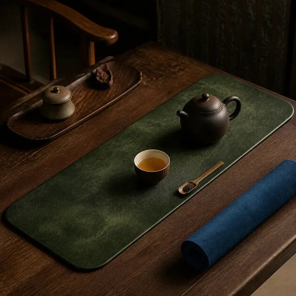 Leather Chinese Tea Mat for Gongfu Table
