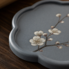 Plum Blossom Tea Cup Coaster Set for Chinese Tea Rituals