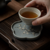 Plum Blossom Tea Cup Coaster Set for Chinese Tea Rituals