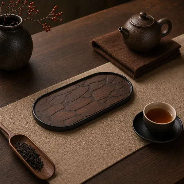 Bamboo Gongfu Dry Tea Tray for Chinese Tea Rituals