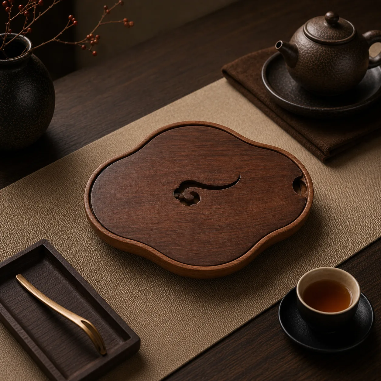 Auspicious Cloud Tea Waste Bowl for Chinese Tea Rituals
