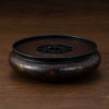 Iron Finish Lacquer Tea Waste Bowl for Chinese Tea Rituals