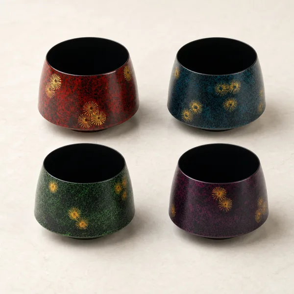 Lacquer Tea Waste Bowl - 漆器建水非花紫 Lacquer Tea Waste Bowl - 漆器建水非花紫