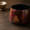 Lacquer Tea Waste Bowl - 漆器建水非花紫 Lacquer Tea Waste Bowl - 漆器建水非花紫
