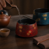 Lacquer Tea Waste Bowl - 漆器建水非花紫 Lacquer Tea Waste Bowl - 漆器建水非花紫