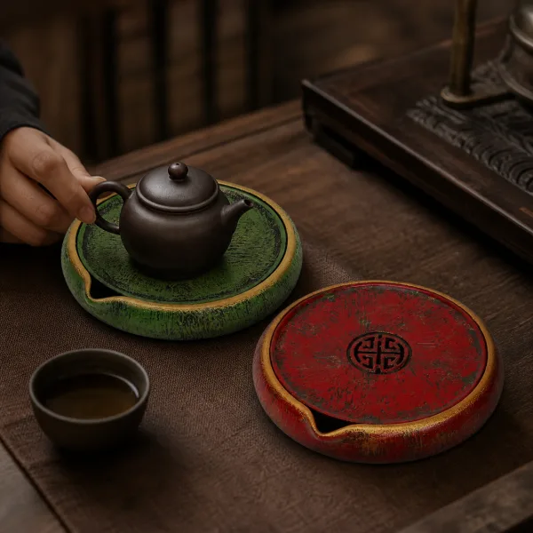 Gongfu Tea Tray - 漆器珠圆干泡 Gongfu Tea Tray - 漆器珠圆干泡