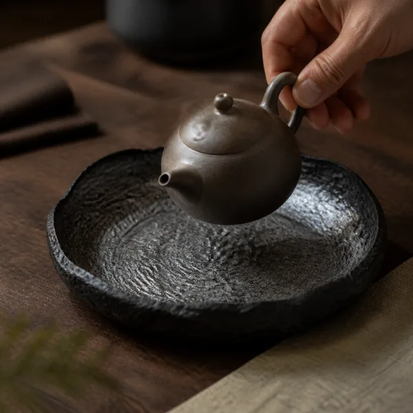 Lacquer Teapot Rest for Chinese Tea Rituals