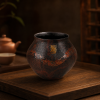 Lacquer Tea Waste Bowl - 大漆脱胎建水敦煌 Lacquer Tea Waste Bowl - 大漆脱胎建水敦煌