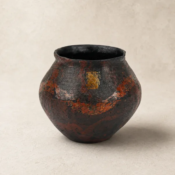 Lacquer Tea Waste Bowl - 大漆脱胎建水敦煌 Lacquer Tea Waste Bowl - 大漆脱胎建水敦煌