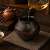 Lacquer Tea Waste Bowl - 大漆脱胎建水敦煌 Lacquer Tea Waste Bowl - 大漆脱胎建水敦煌