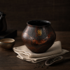 Lacquer Tea Waste Bowl - 大漆脱胎建水敦煌 Lacquer Tea Waste Bowl - 大漆脱胎建水敦煌