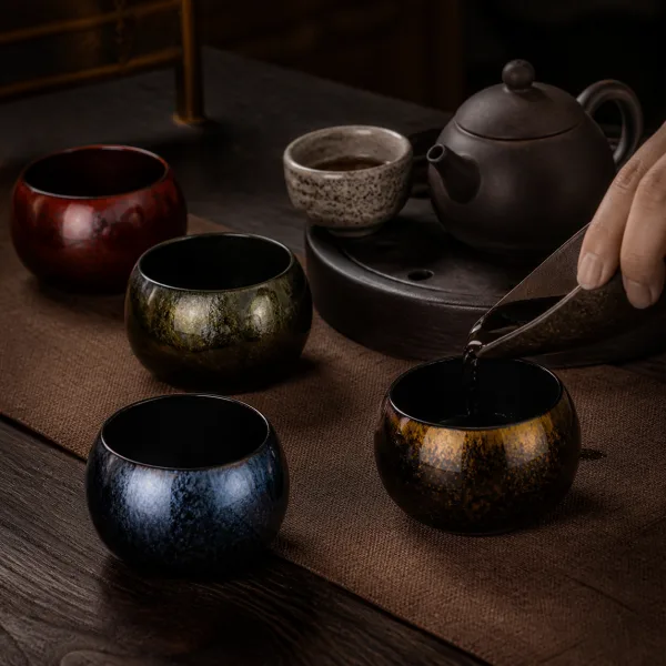 Lacquer Tea Waste Bowl for Chinese Tea Rituals 2
