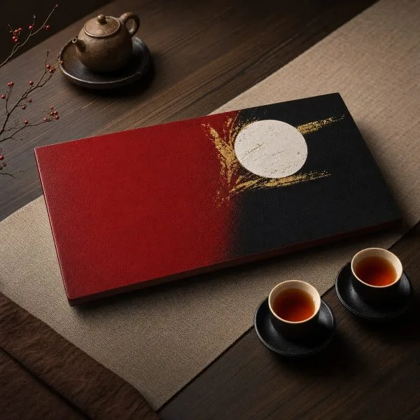 Mountain Lacquer Teapot Rest for Chinese Tea Rituals