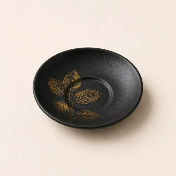 Iron Finish Lacquer Tea Cup Coaster Set