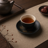 Iron Finish Lacquer Tea Cup Coaster Set