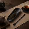 Iron Finish Lacquer Chinese Tea Scoop for Chinese Tea Rituals