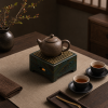 Black Walnut Tea Warmer for Chinese Tea Rituals 3