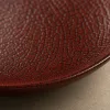 Red Crocodile Texture Lacquer Round Fruit Tray